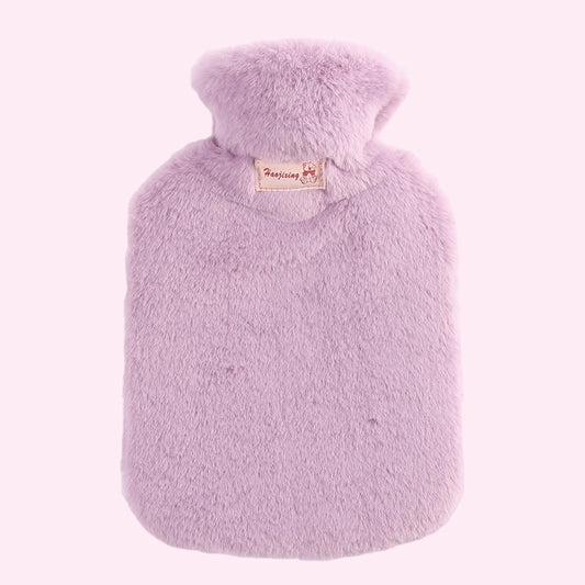 Plush hot water bottle for pregnant women