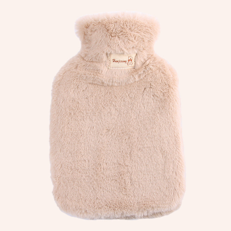 Plush hot water bottle for pregnant women