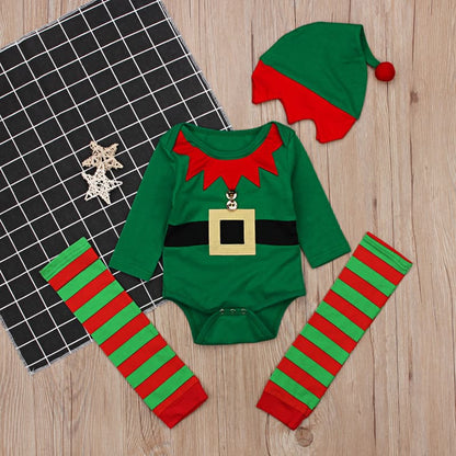 Ensemble lutin de noël 3 pièces pour bébé