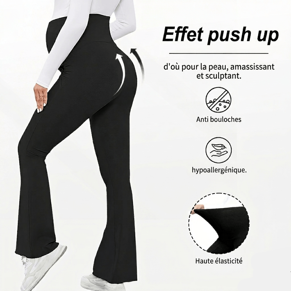 Pantalon Grossesse Taille Haute Maintien Ventre Mini Merveille  Pantalon de grossesse