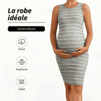 Robe de Grossesse Col Rond Dropsure  Robe de grossesse