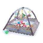 Tapis d'éveil bébé gris