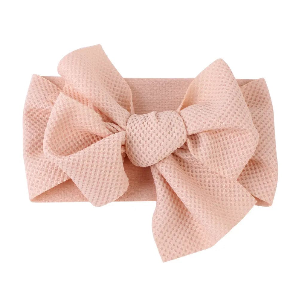 Bandeau nœud pour bébé Beige Mini merveille