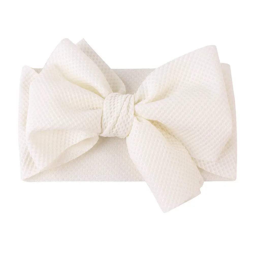 Bandeau nœud pour bébé Blanc Mini merveille