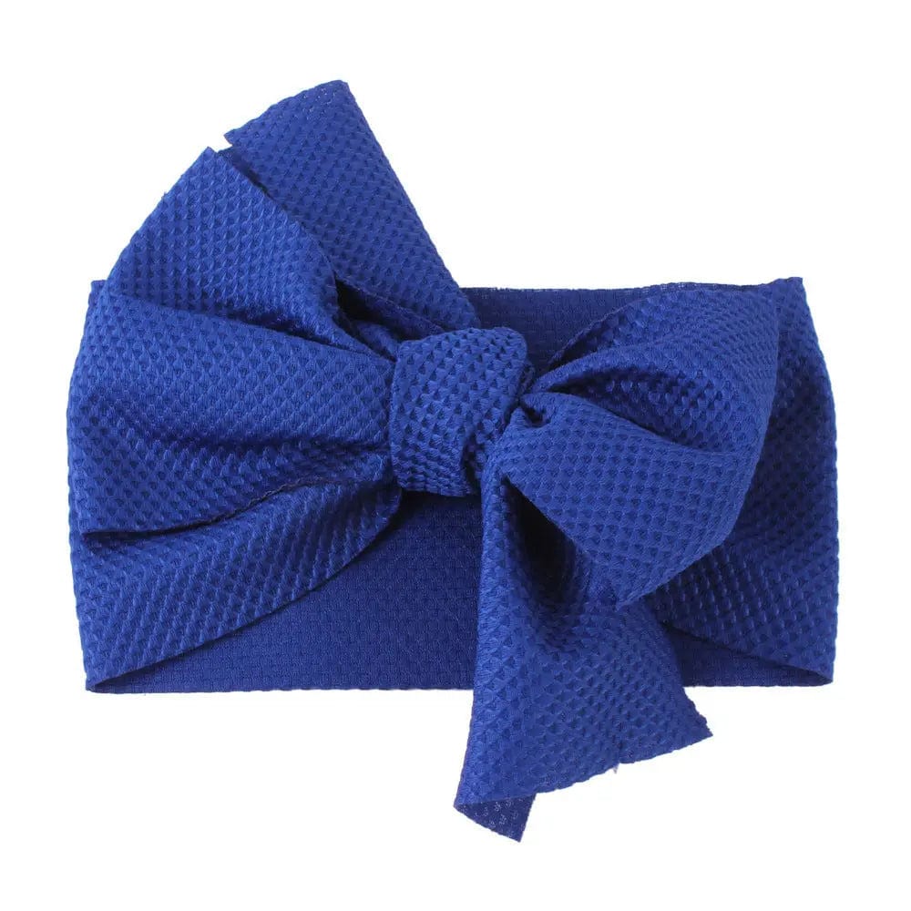 Bandeau nœud pour bébé Bleu Mini merveille