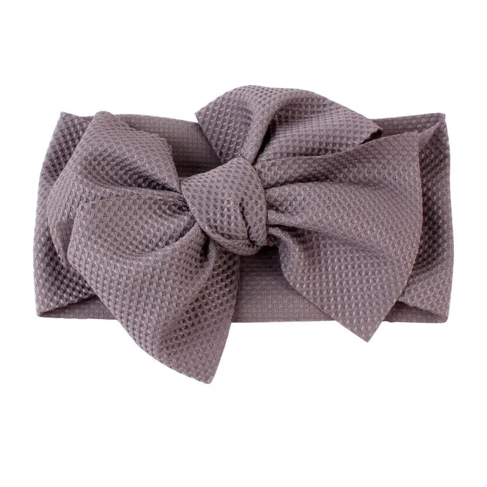 Bandeau nœud pour bébé Gris Mini merveille