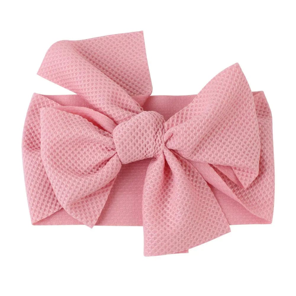 Bandeau nœud pour bébé Rose pale Mini merveille