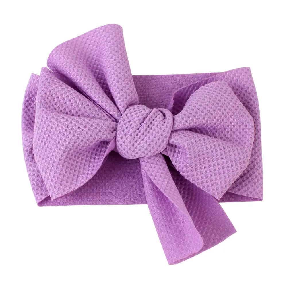 Bandeau nœud pour bébé Violet Mini merveille