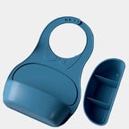 Bavoir Bébé en Silicone Nœud Papillon - Mini merveilleCJWJYEYE03611-Blue 2 pockets