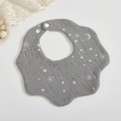 Bavoir en pur coton pour bébé Etoiles Mini Merveille