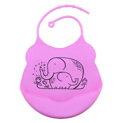 Bavoir en silicone animaux Éléphant Mini Merveille