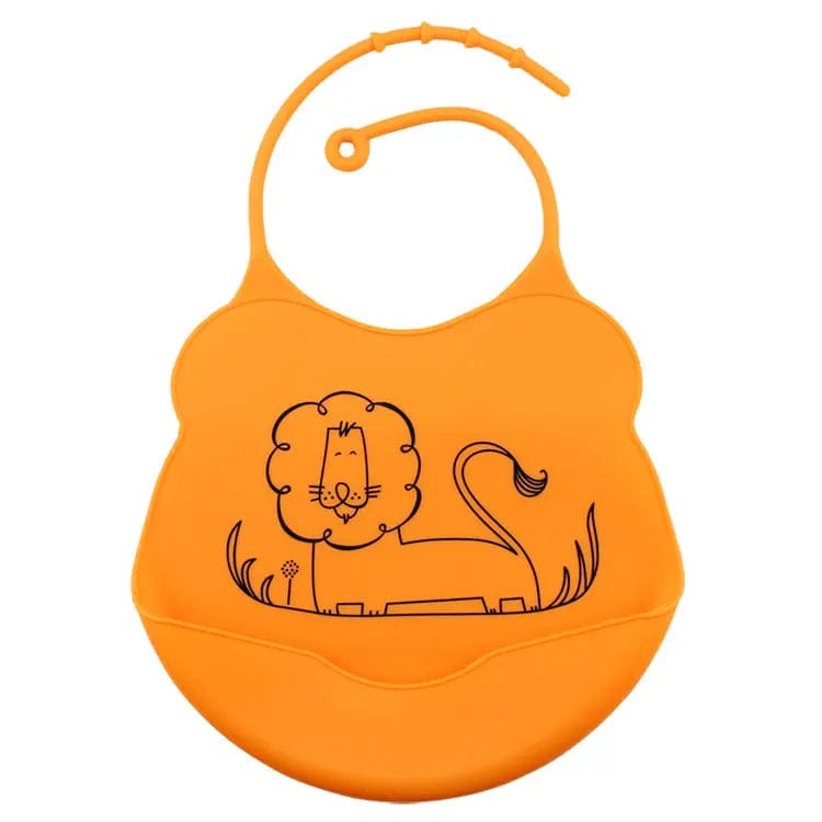 Bavoir en silicone animaux Lion Mini Merveille