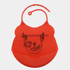 Bavoir en silicone animaux Singe Mini Merveille