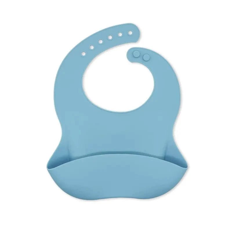 Bavoirs Bébé en Silicone - Mini merveille14:200004890Solid Blue