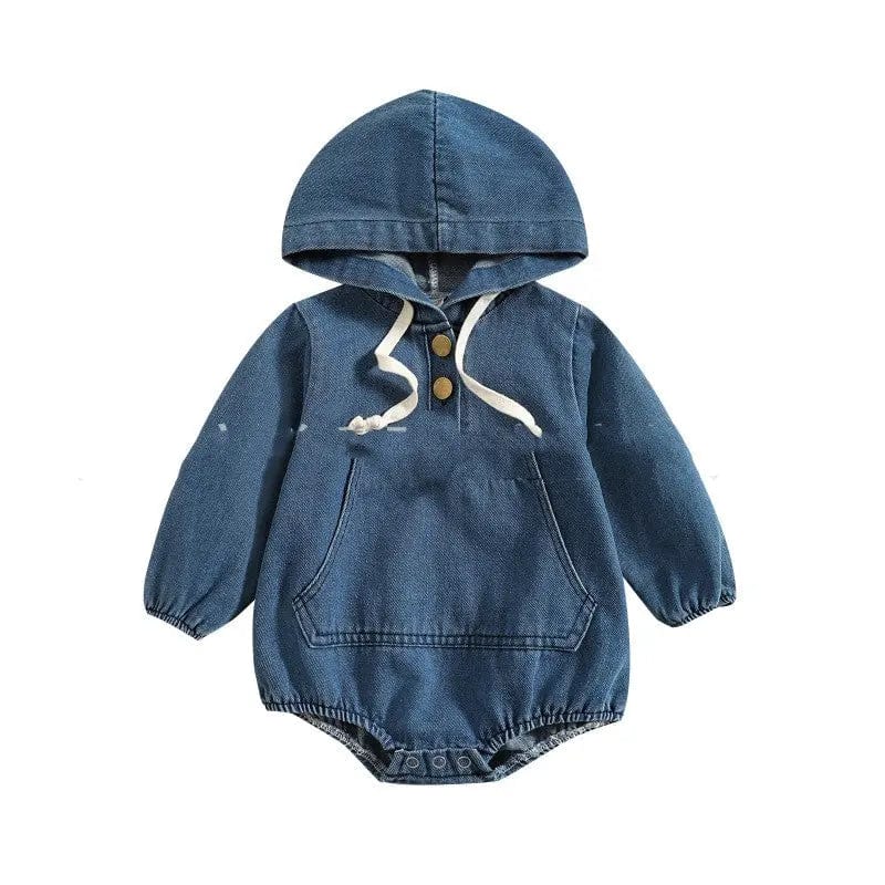 Body à manches longues à capuche pour bébé - Mini merveilleCJYE178633004DW