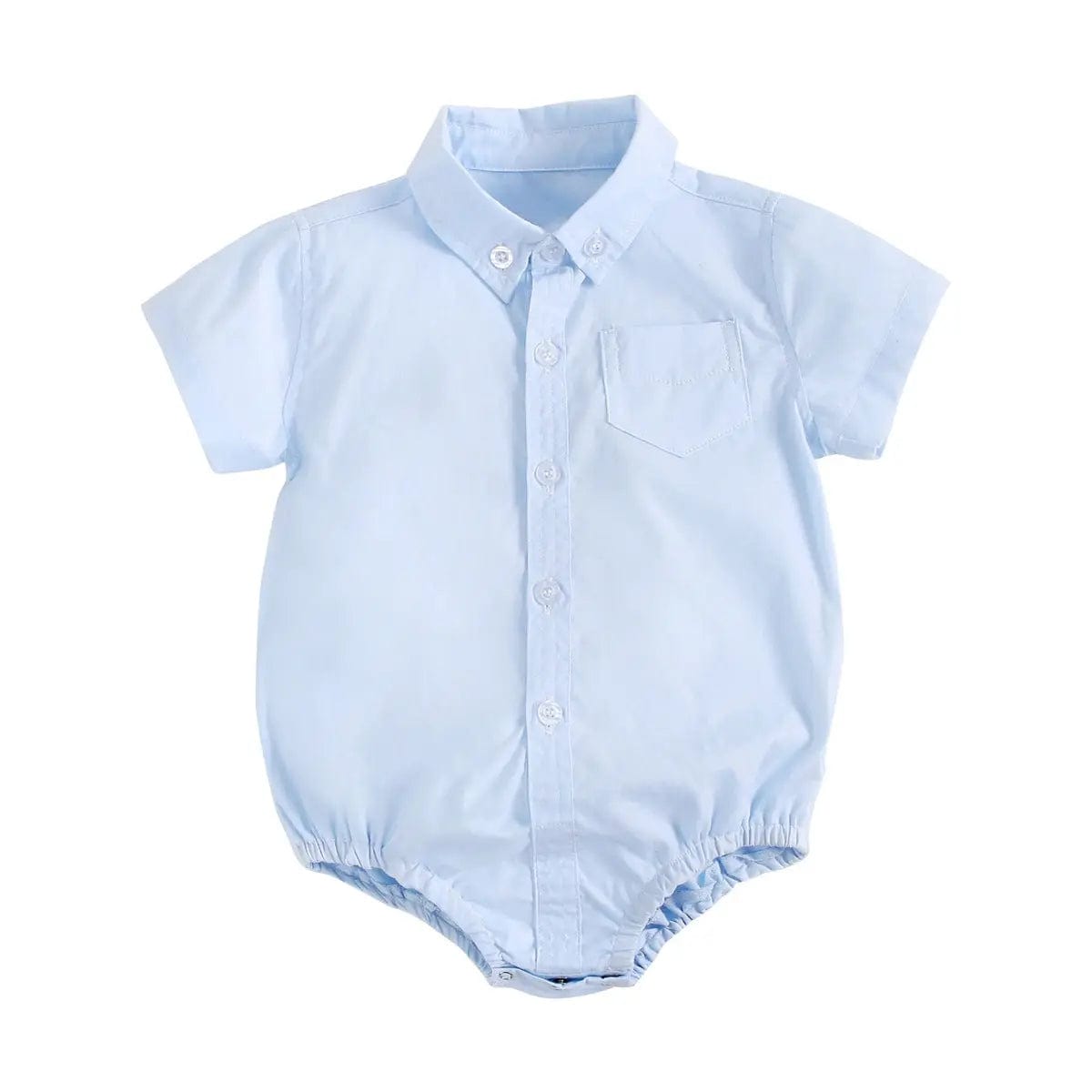 Body chemise manches courtes pour bébé Bleu / 0-6 mois Mini Merveille