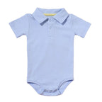 Body polo manches courtes pour bébé - Mini merveilleCJWJYEYE03013-Blue-3m