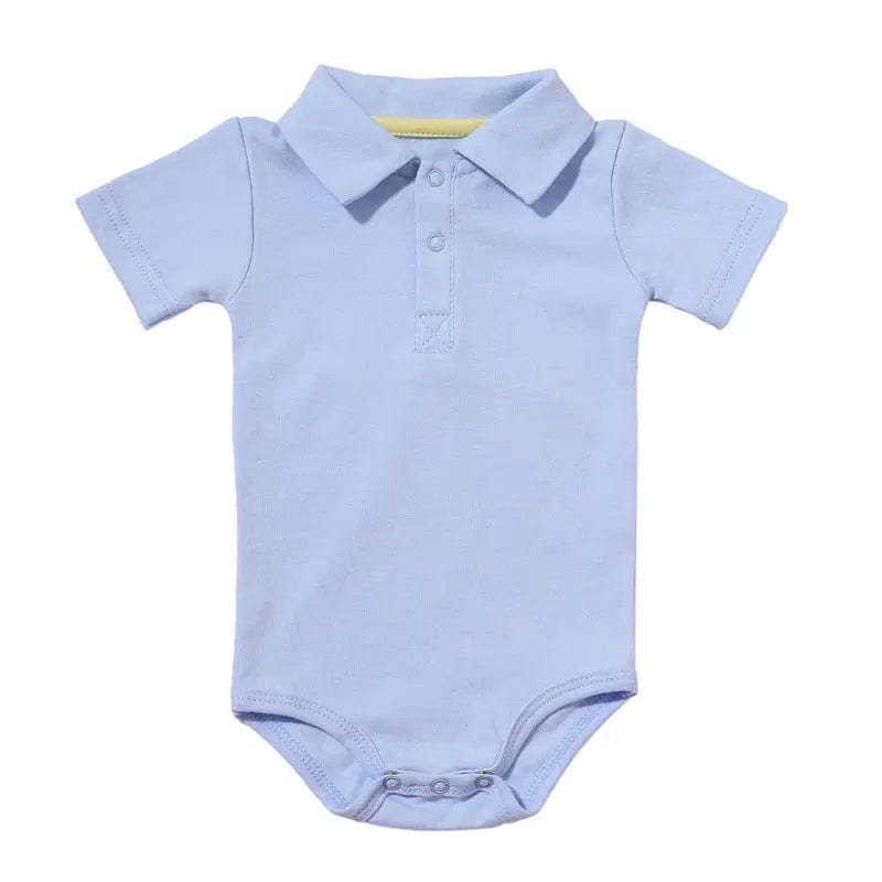 Body polo manches courtes pour bébé - Mini merveilleCJWJYEYE03013-Blue-3m