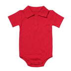 Body polo manches courtes pour bébé - Mini merveilleCJWJYEYE03013-Red-3m
