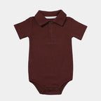 Body polo manches courtes pour bébé - Mini merveilleCJWJYEYE03013-Brown-3m