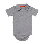 Body polo manches courtes pour bébé - Mini merveilleCJWJYEYE03013-Grey-3m