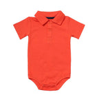 Body polo manches courtes pour bébé - Mini merveilleCJWJYEYE03013-Orange-3m