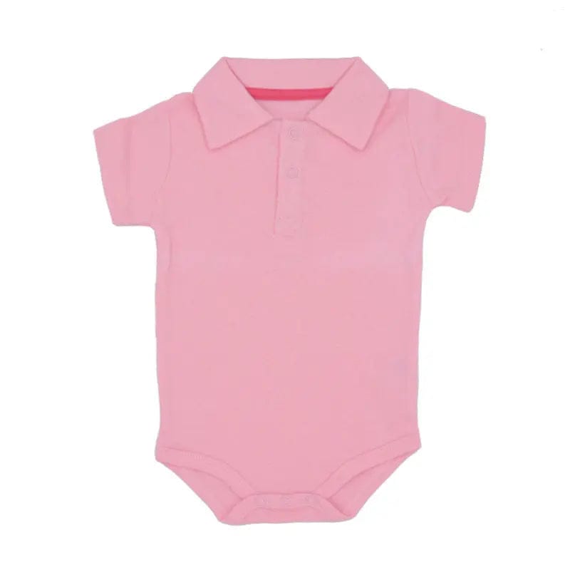 Body polo manches courtes pour bébé - Mini merveilleCJWJYEYE03013-Pink-3m