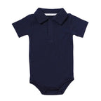 Body polo manches courtes pour bébé - Mini merveilleCJWJYEYE03013-Navy Blue-3m