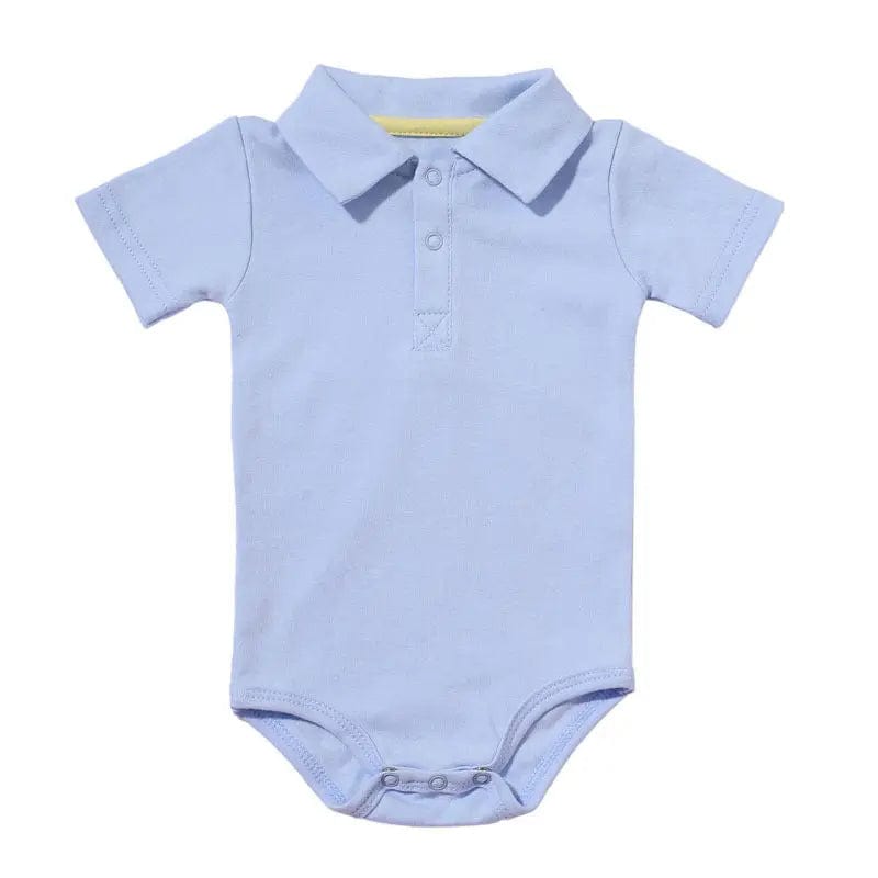 Body polo manches courtes pour bébé Bleu / 0-3 mois Mini Merveille