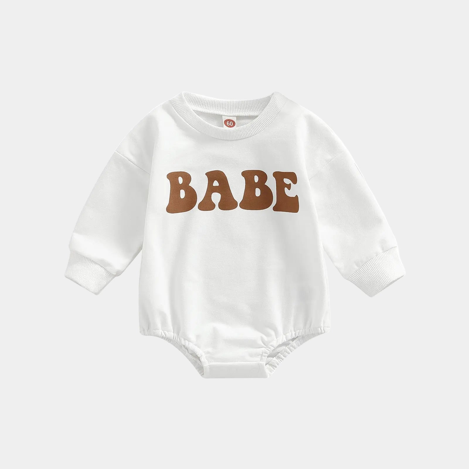 Body sweat col rond pour bébé Blanc / 0-3 mois Mini Merveille