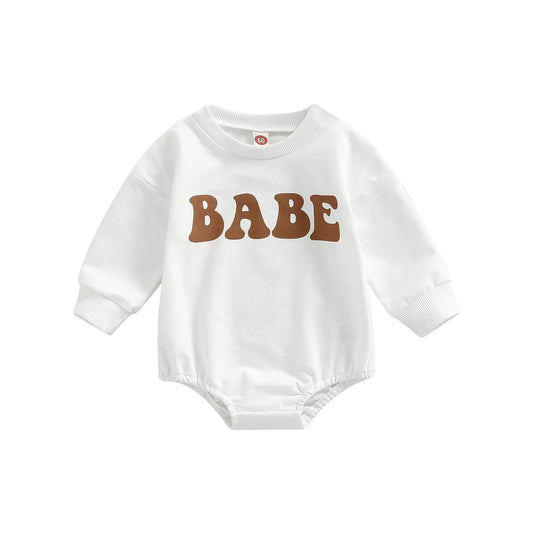 Body sweat col rond pour bébé Blanc / 0-3 mois Mini Merveille