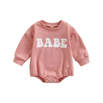 Body sweat col rond pour bébé Rose / 0-3 mois Mini Merveille