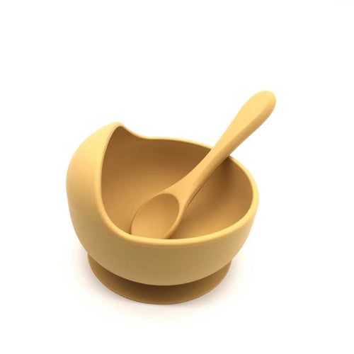 Bol et cuillère en silicone à ventouse bébé Mini Merveille