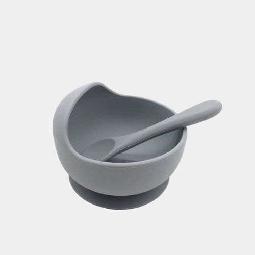 Bol et cuillère en silicone à ventouse bébé Mini Merveille