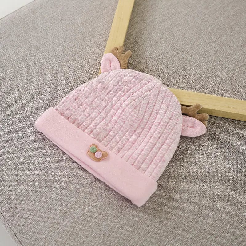 Bonnet à cornes pour bébé Rose Mini merveille