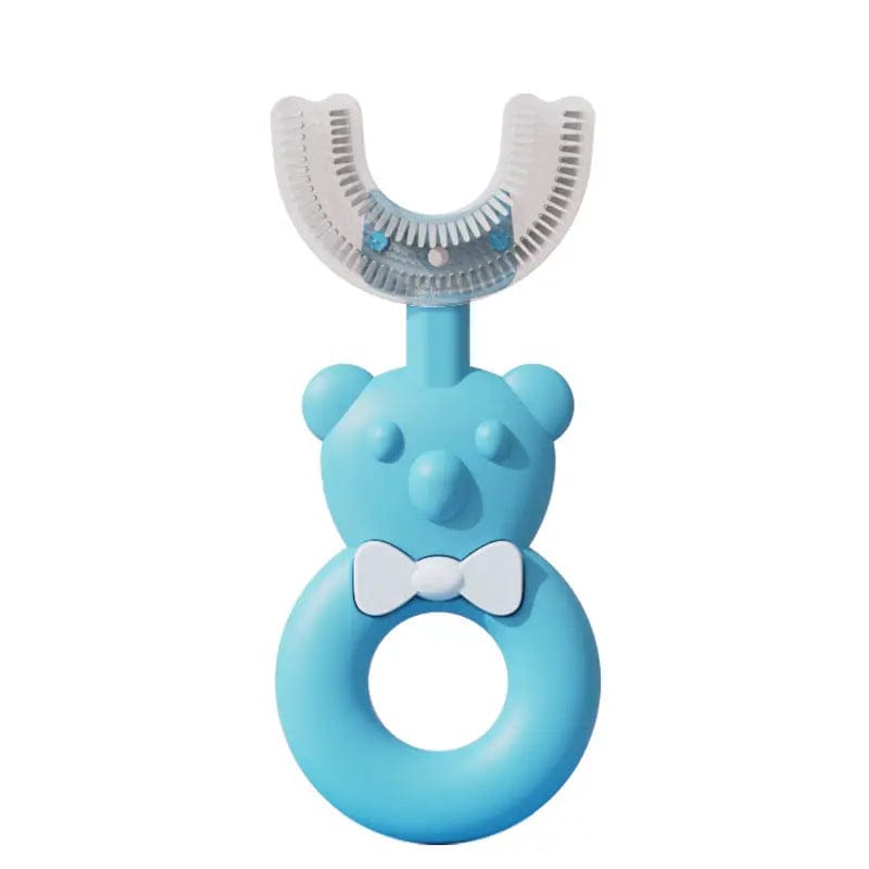 Brosse à dent pour bébé en forme de U Vert Mini Merveille