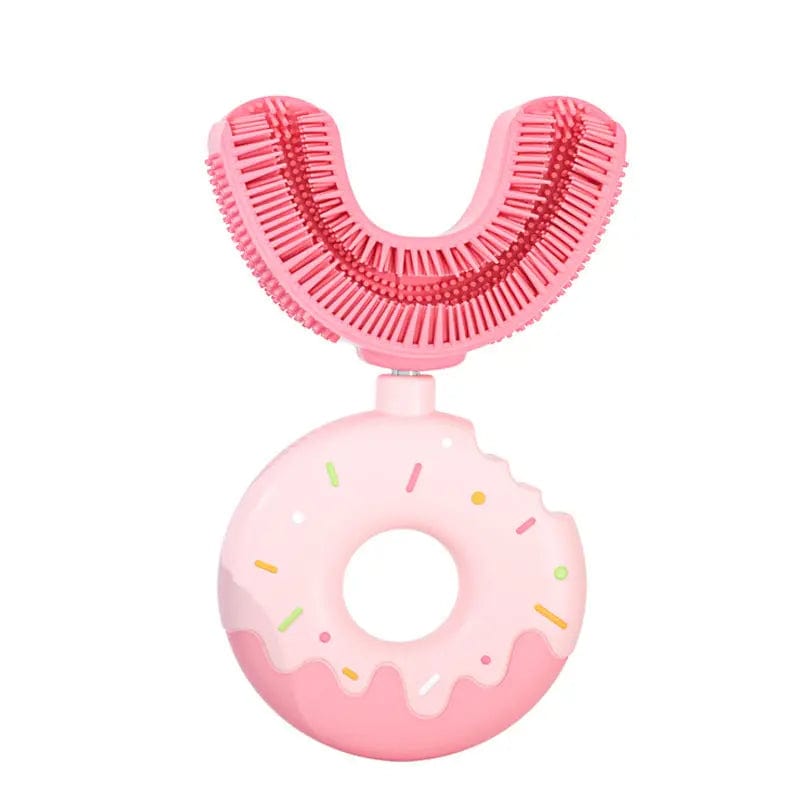 Brosse à dent pour bébé en U donuts Rose Mini Merveille