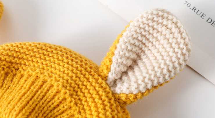 Cagoule oreilles tricotées pour bébé - Mini merveilleCJYE137451206FU
