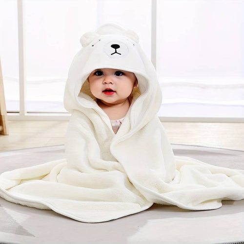 Cape de bain bébé à capuche animaux sortie de bain Mini Merveille