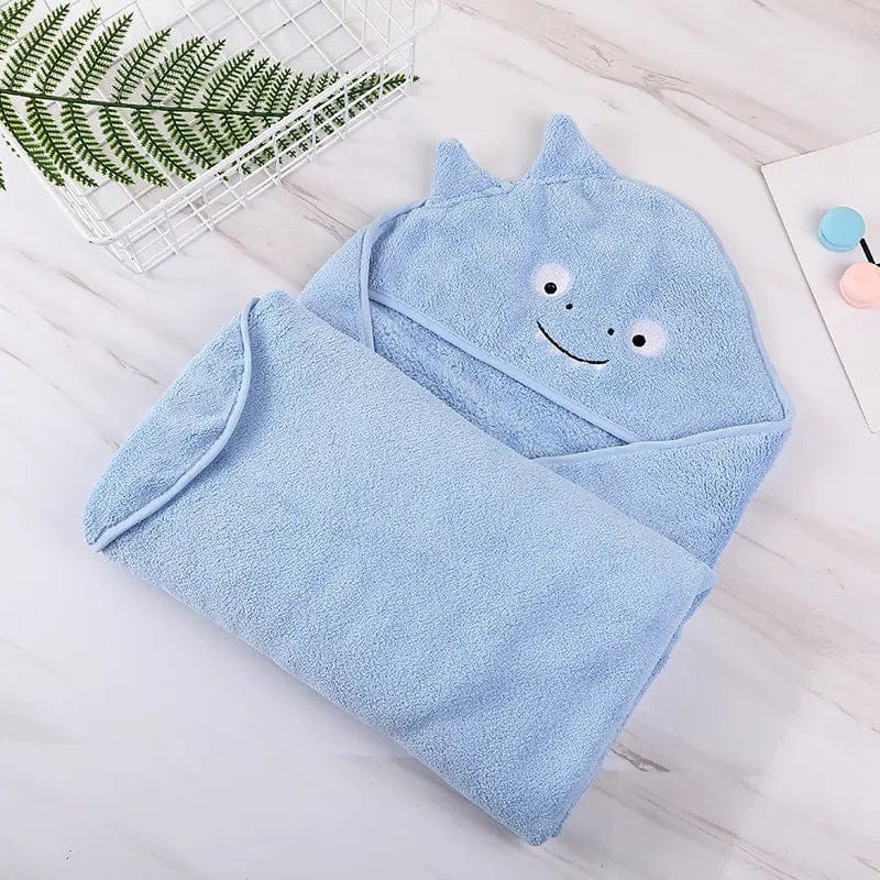 Cape de bain dinosaure pour bébé Bleu Mini Merveille