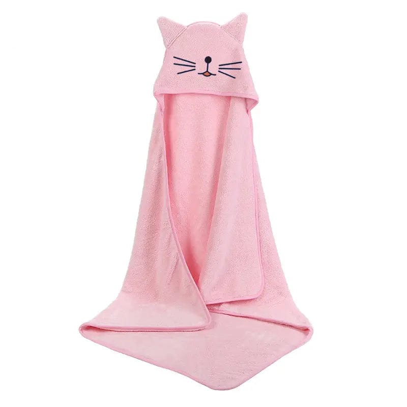 Cape de bain pour bébé 90x90 cm - Mini merveilleCJWJYEYE02055-Pink-90x90cm