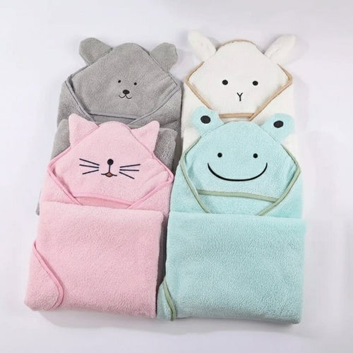 Cape de bain bébé 90x90 cm sortie de bain Mini Merveille
