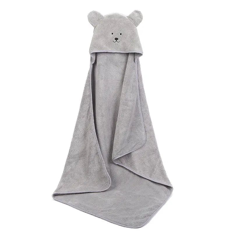 Cape de bain pour bébé Gris Mini Merveille