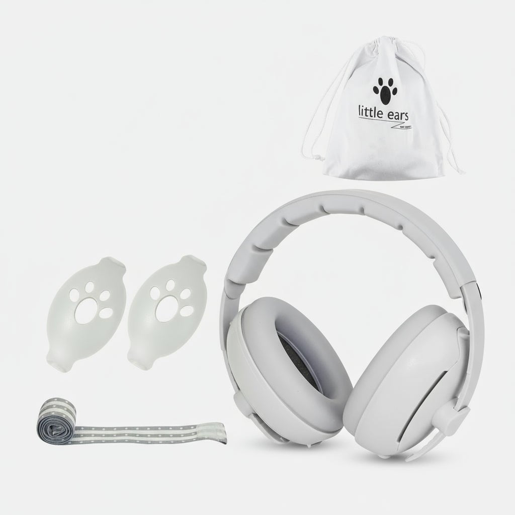 Casque Anti - Bruit Bébé 6 - 48 mois - Mini merveille14:292-in-1 Grey