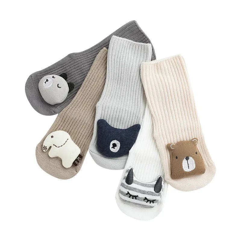 Chaussettes animaux pour bébé - Mini merveilleCJWJYEYE05421-Coffee-XS