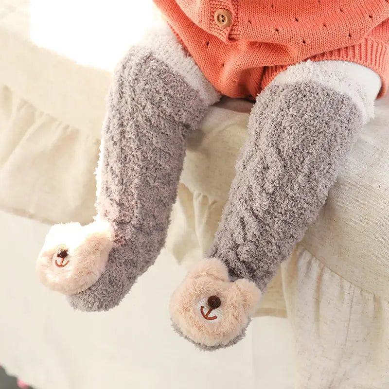 Chaussettes hautes pour bébé Café Mini merveille