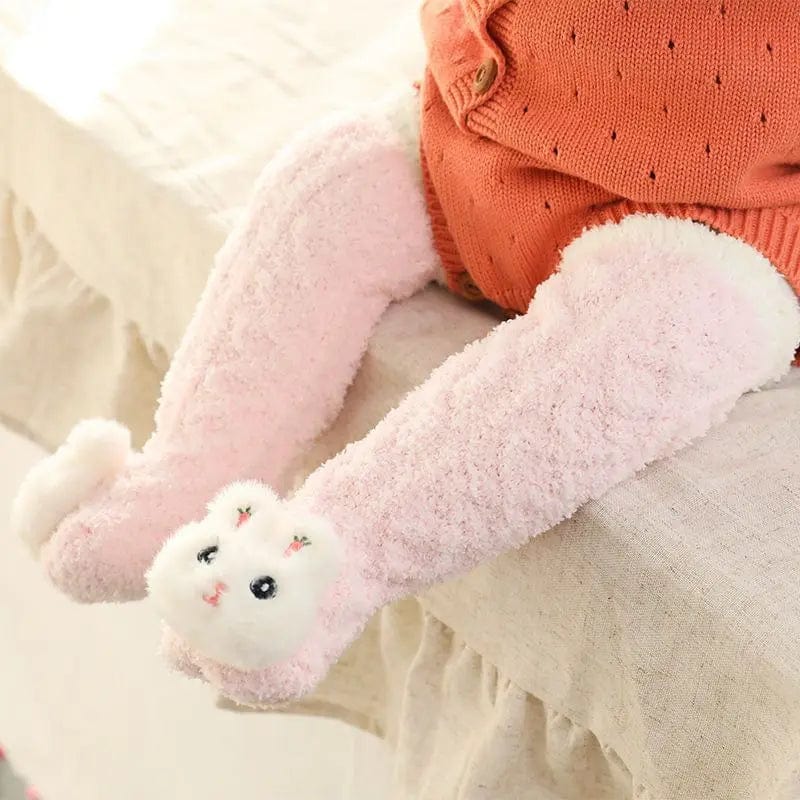 Chaussettes hautes pour bébé Rose Mini merveille