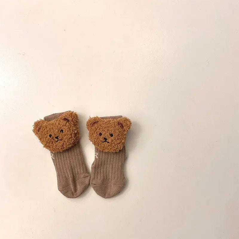 Chaussettes pour bébé Marron / 0-12 mois Mini merveille