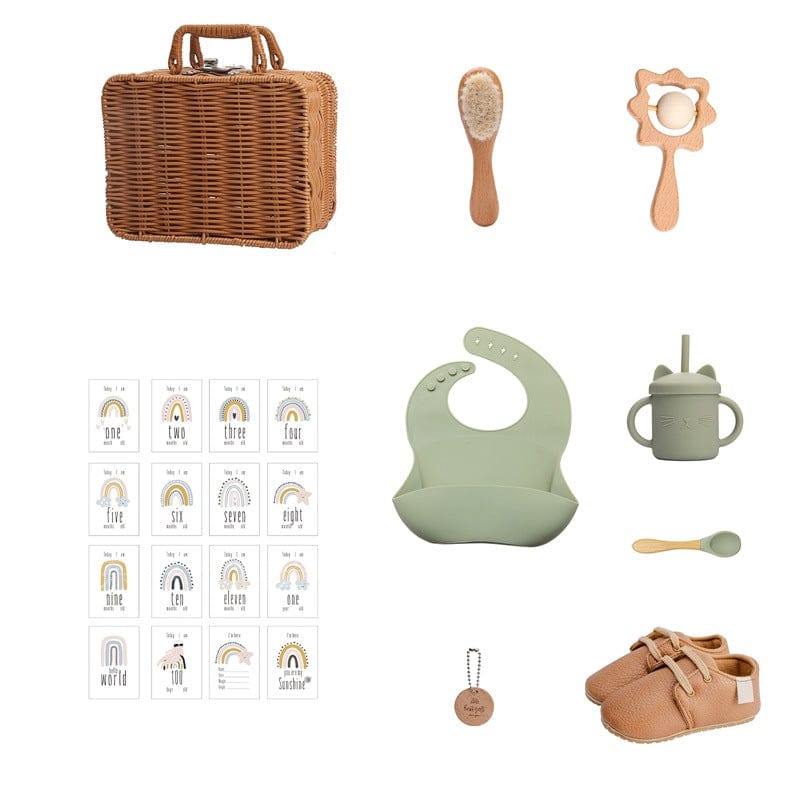 Coffret cadeau bébé Vert Mini merveille