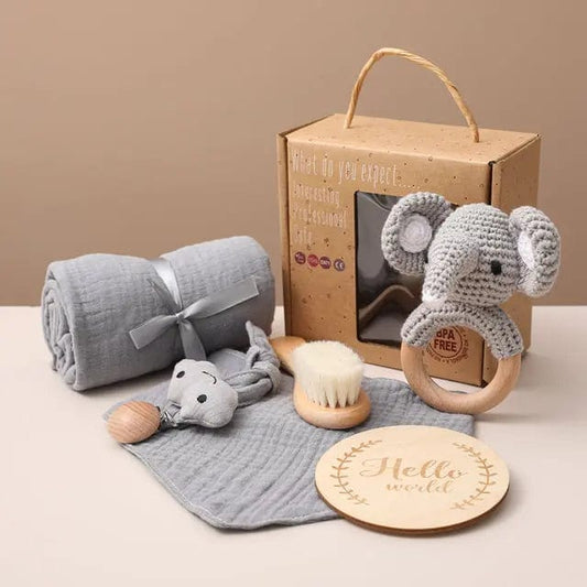 Coffret cadeau de naissance 5 pièces Elephant Mini Merveille